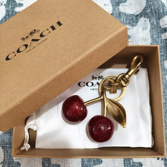 Coach Accessories - Coach Cherry Tote Charm